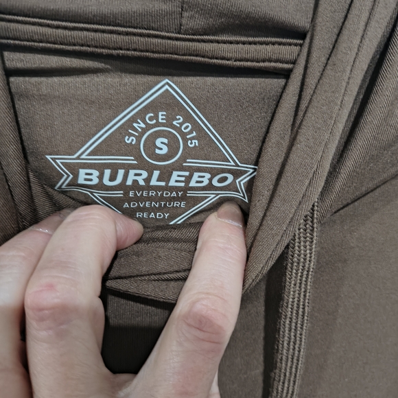 BURLEBO Men's Chocolate Brown Hoodie - Picture 4 of 5